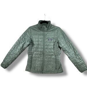 Patagonia Nano Puff Insulated Jacket Women's Size Small Sage Green